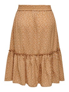 ONLY Midi skirt with frills  -Camel - 15287220