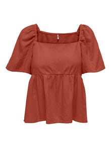 ONLY Volume Top With Square Neck -Hot Sauce - 15287230