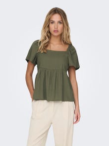 ONLY Volume Top With Square Neck -Kalamata - 15287230