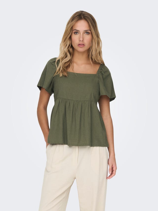 ONLY Volume Top With Square Neck - 15287230