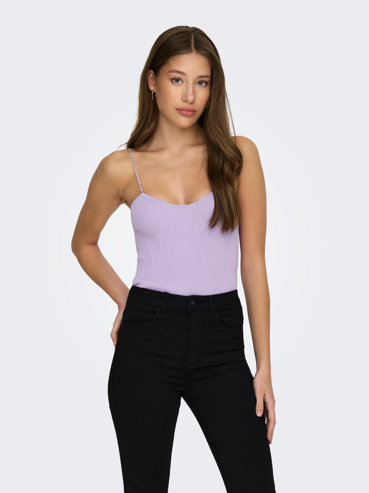 ONLY V-Neck Pullover -Purple Rose - 15287275