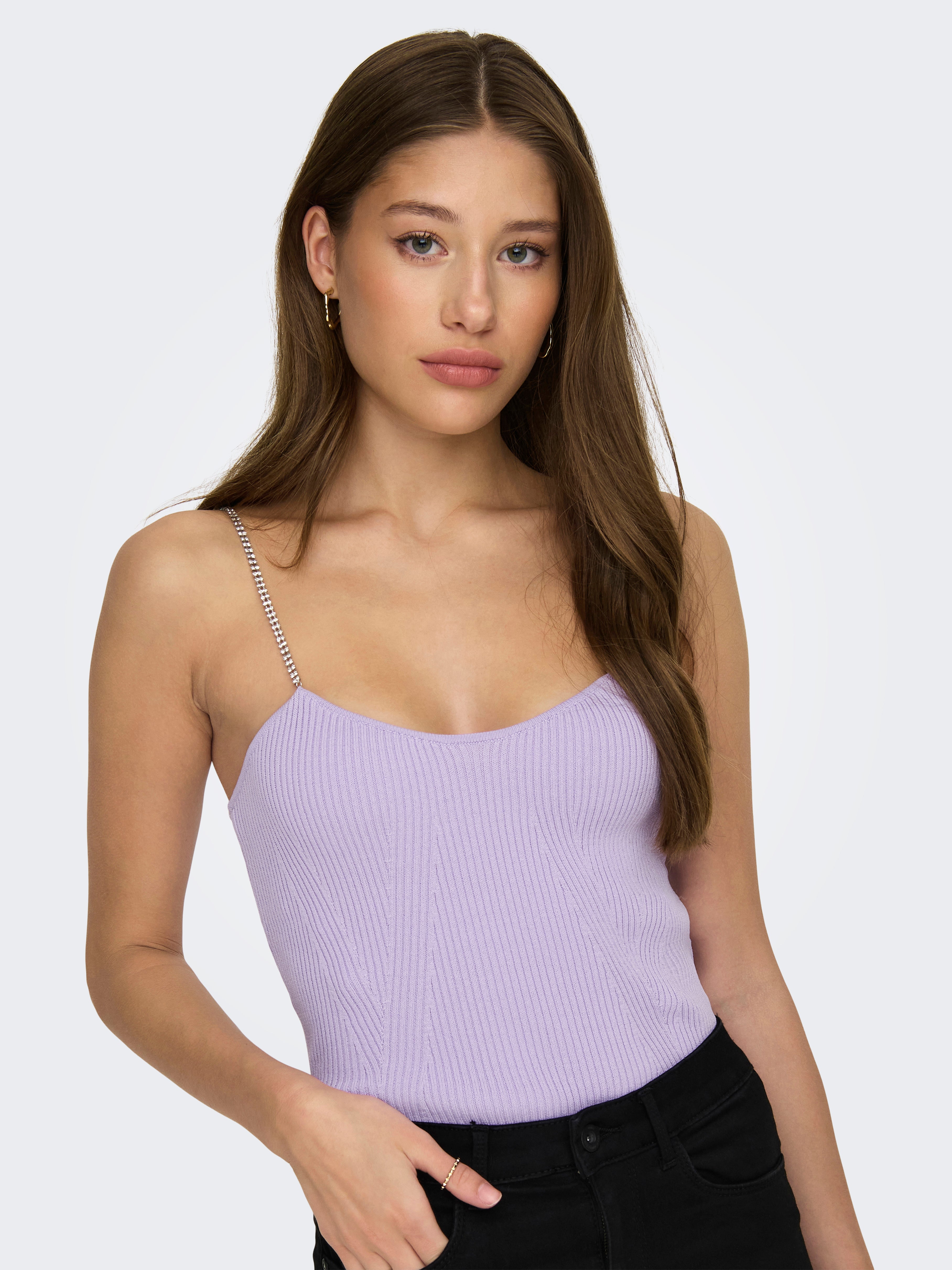 Light purple tank clearance top