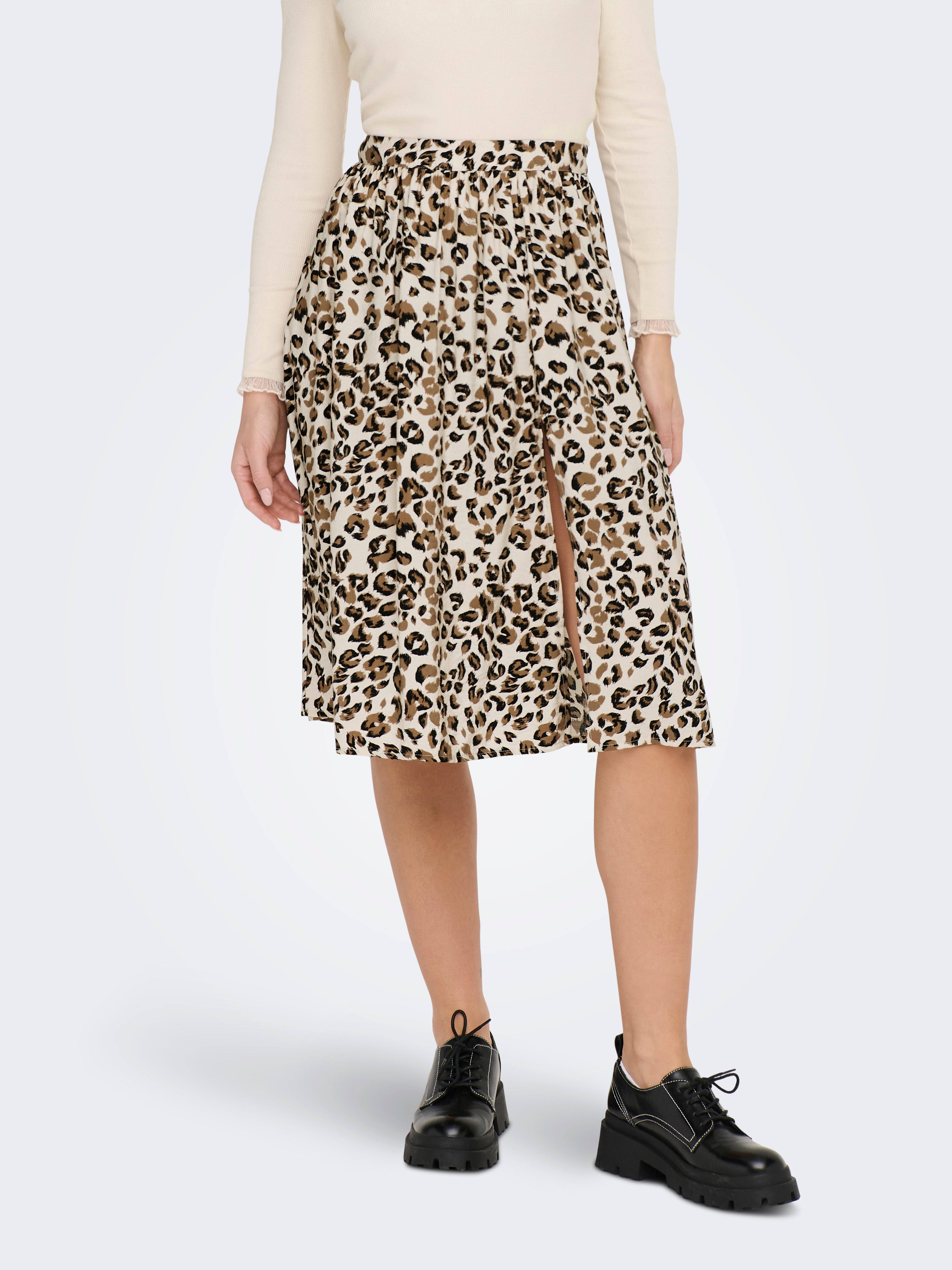 Leopard print midi skirt 90 sale