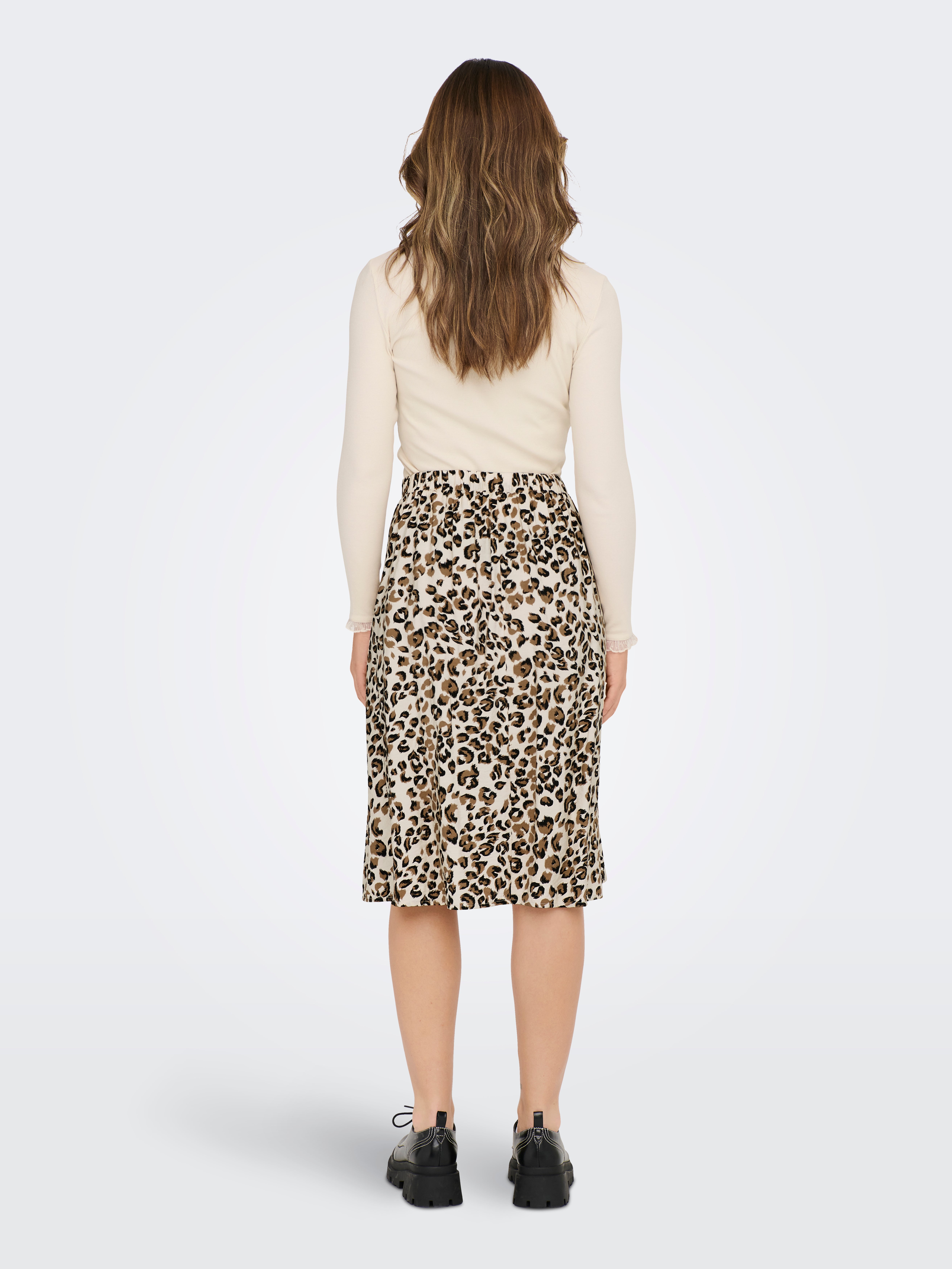 High waisted outlet midi skirt quality