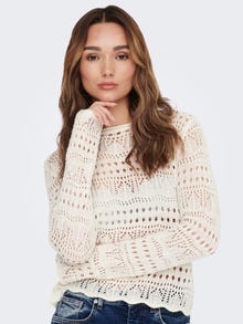 ONLY Knitted top -Eggnog - 15287384