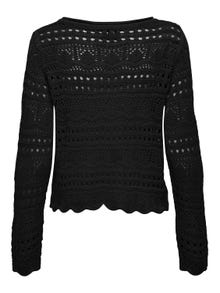 ONLY Boat neck Pullover -Black - 15287384