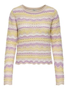 ONLY Sirge kaelus Pullover -Tapioca - 15287384