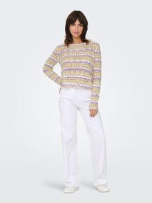 ONLY Sirge kaelus Pullover -Tapioca - 15287384