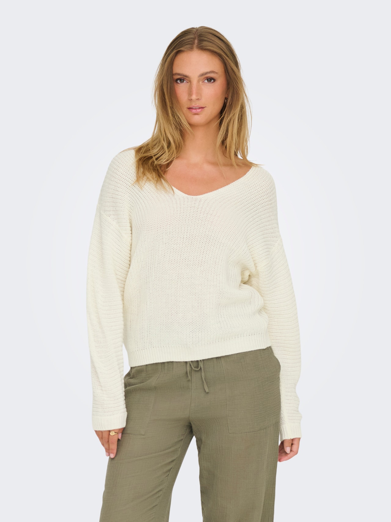 ONLY JDYJUSTY Stickad tröja -Eggnog - 15287436