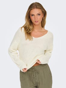 ONLY JDYJUSTY Stickad tröja -Eggnog - 15287436