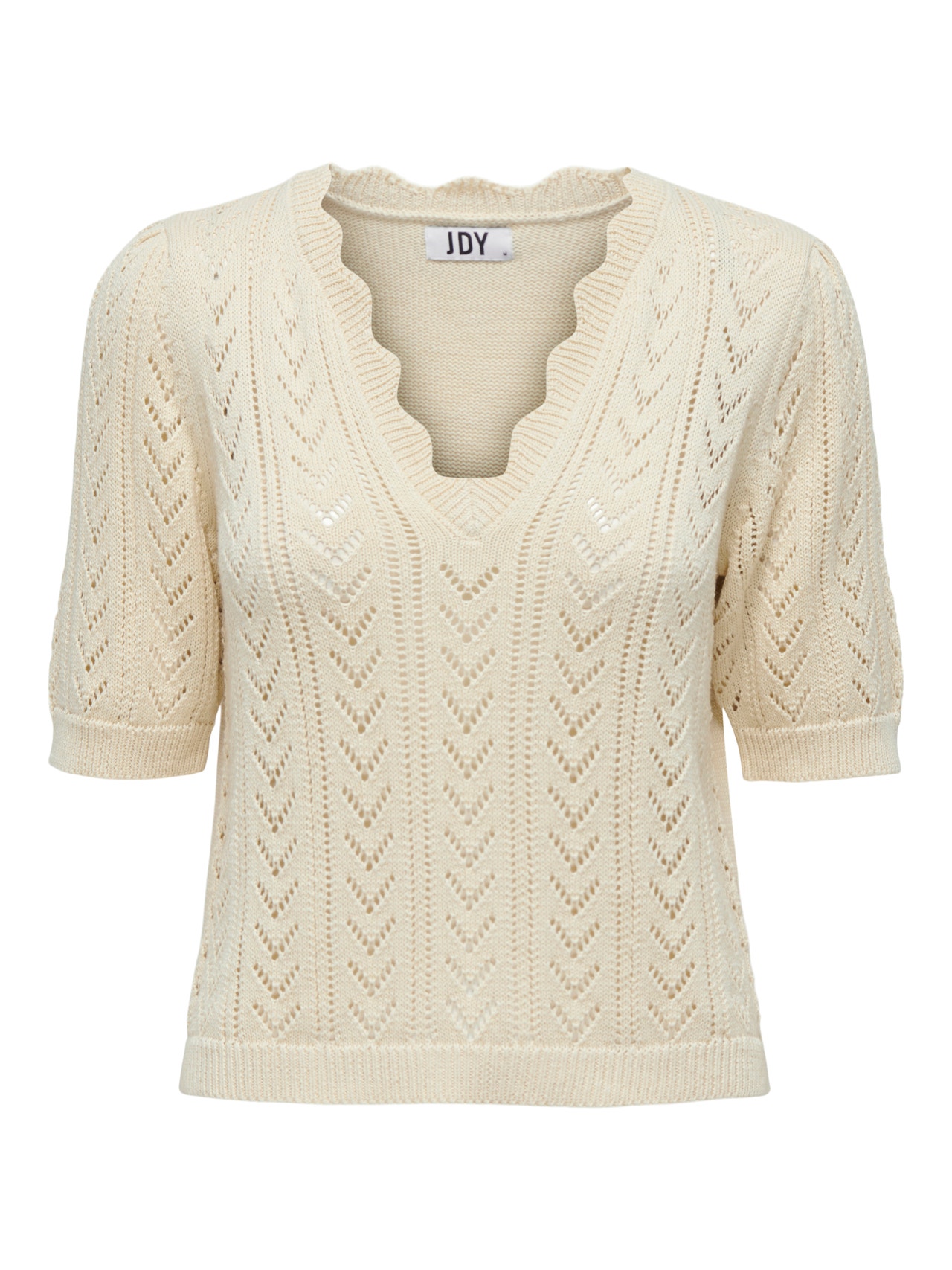 ONLY Knit Fit V-Neck Pullover -Whitecap Gray - 15287445
