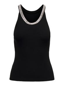 ONLY O-Neck Top -Black - 15287466