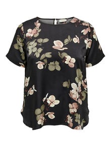 ONLY Curvy Short Sleeved Top -Black - 15287473