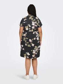 ONLY Curvy Shirt dress -Black - 15287474