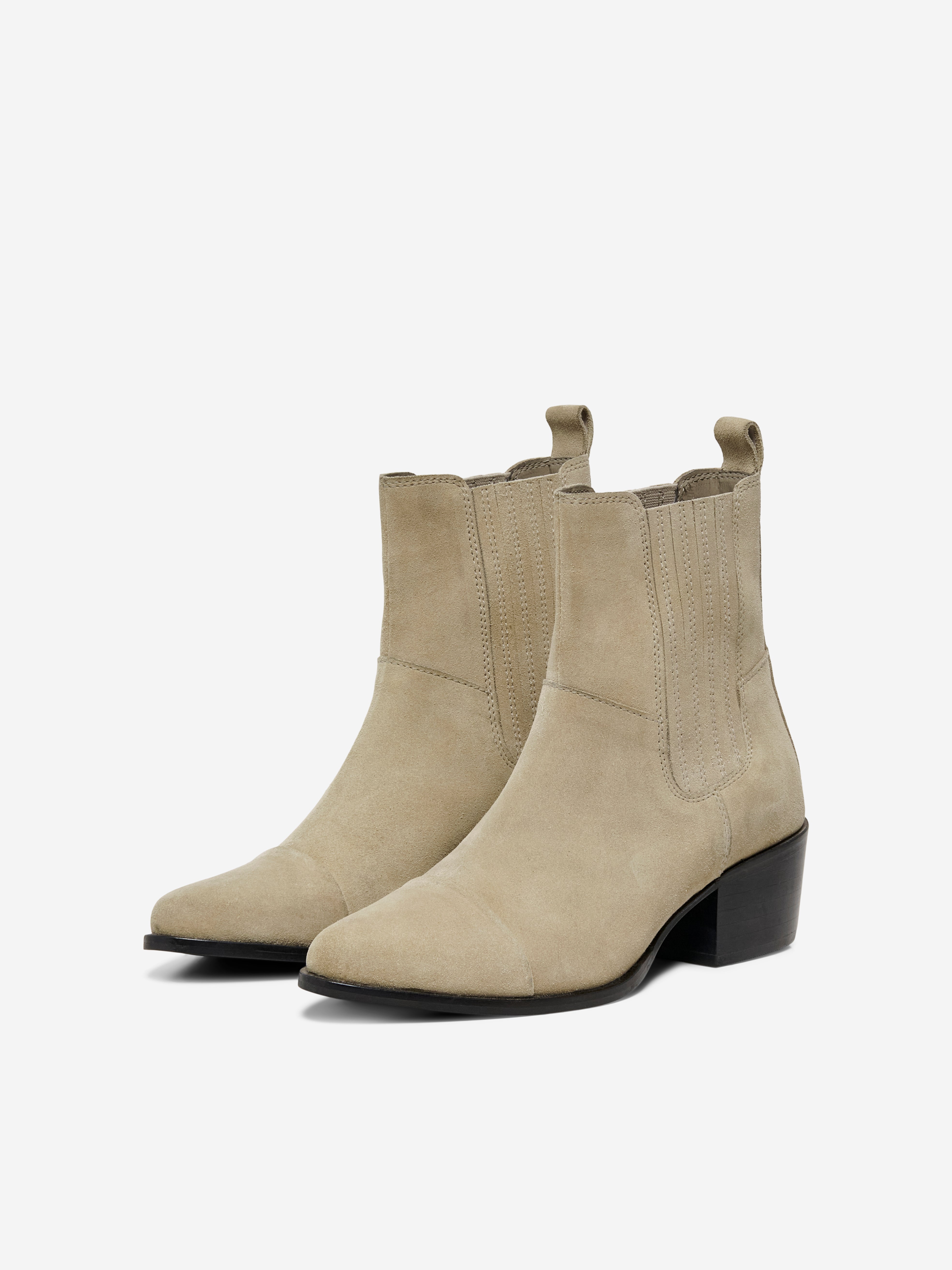 Bottes discount beige daim