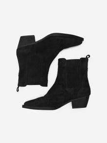ONLY Leather Boots with pattern -Black - 15287492