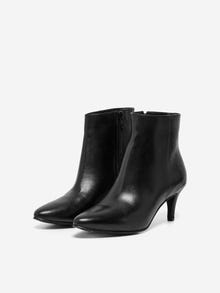 ONLY Leather Boots -Black - 15287494