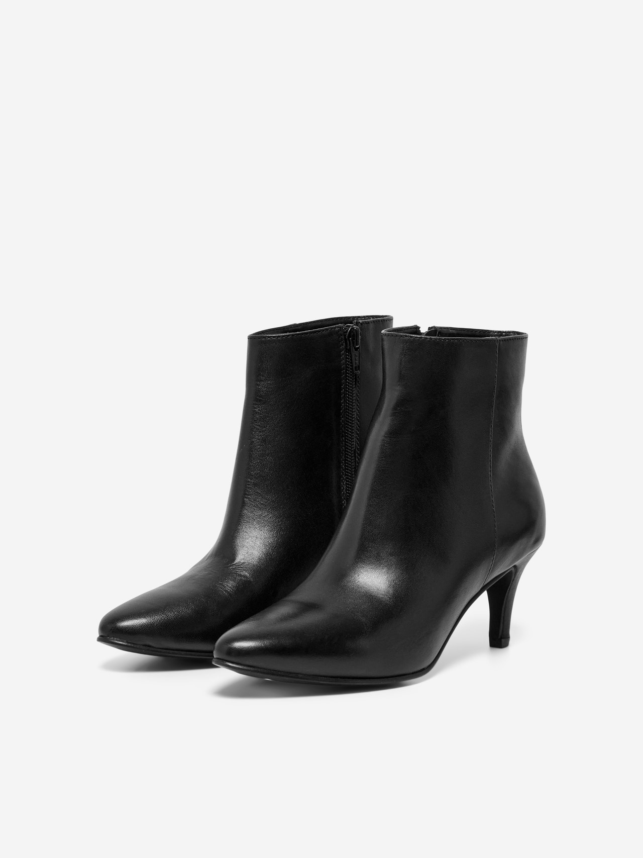 ONLY Leather Boots -Black - 15287494