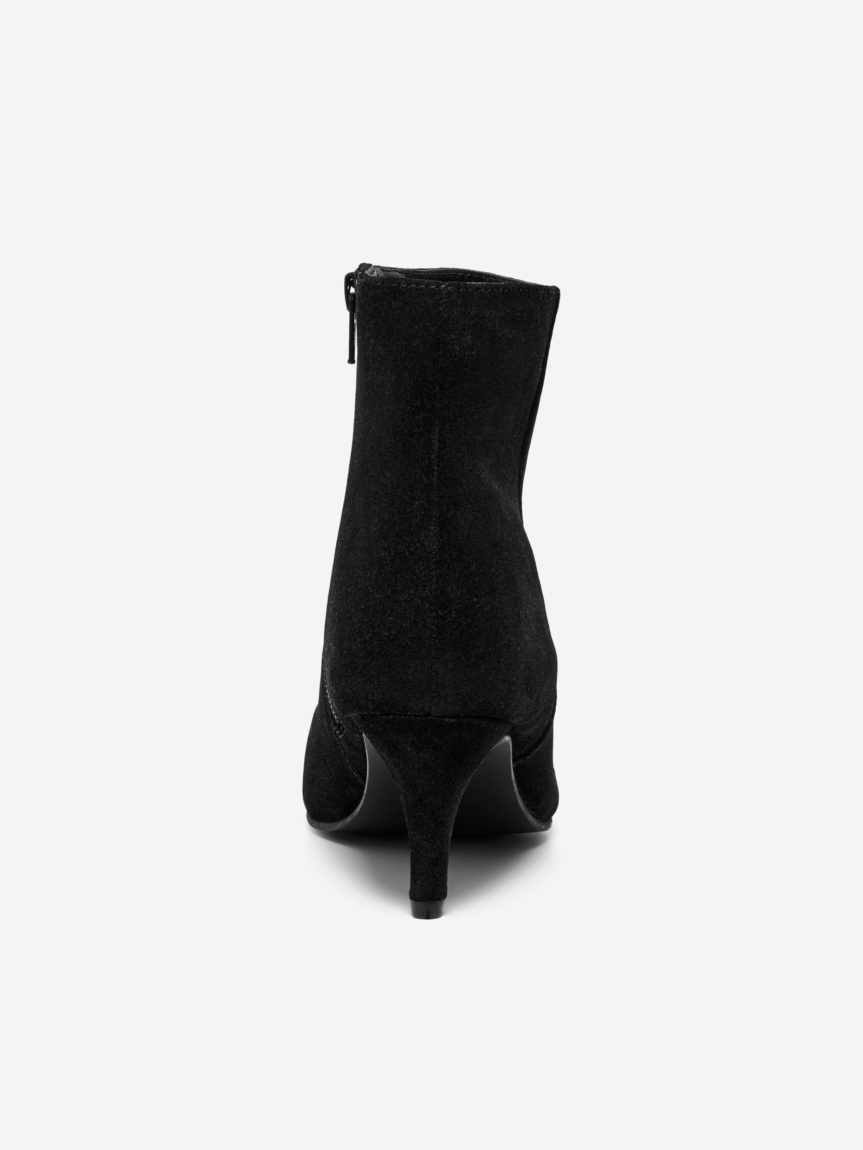 Ria Pointed Leather Heeled Boots Black | ALLSAINTS