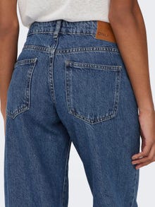 ONLY Jeans Wide Leg Fit Taille basse -Medium Blue Denim - 15287525