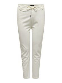 ONLY Regular Fit Trousers -Cloud Dancer - 15287532