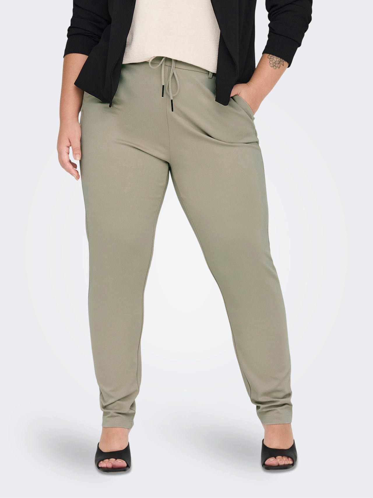ONLY Pantalons Regular Fit -Pure Cashmere - 15287532