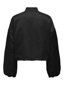 ONLY Balloon sleeve bomber jacket -Black - 15287552