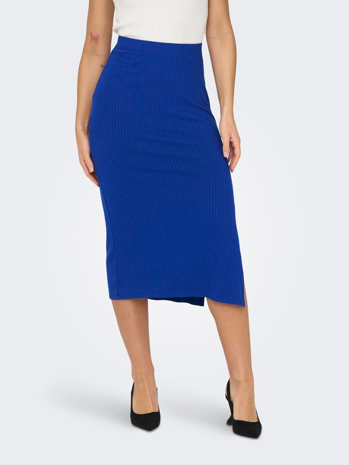 ONLY Mid waist Lange rok -Surf the Web - 15287636