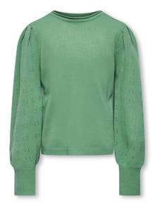 ONLY Puff sleeve Knitted Pullover -Creme De Menthe - 15287665
