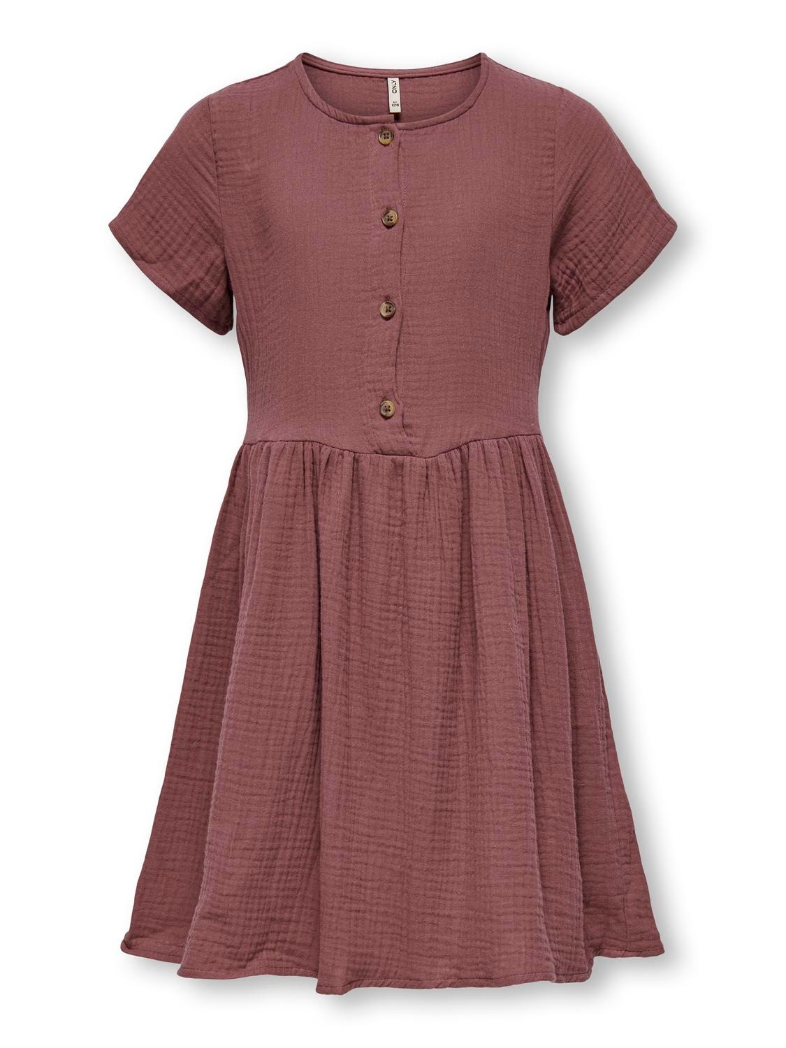 ONLY Short sleeved Dress -Rose Brown - 15287682