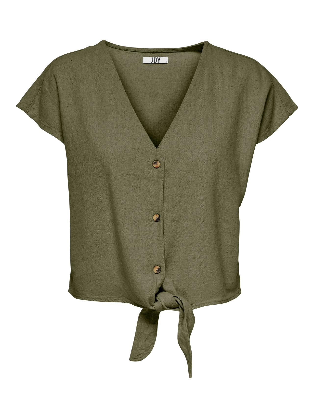 ONLY Short Sleeved Shirt With Knot Detail -Kalamata - 15287724