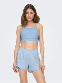 ONLY Racerback Sports Bra With Medium Support -Chambray Blue - 15287730