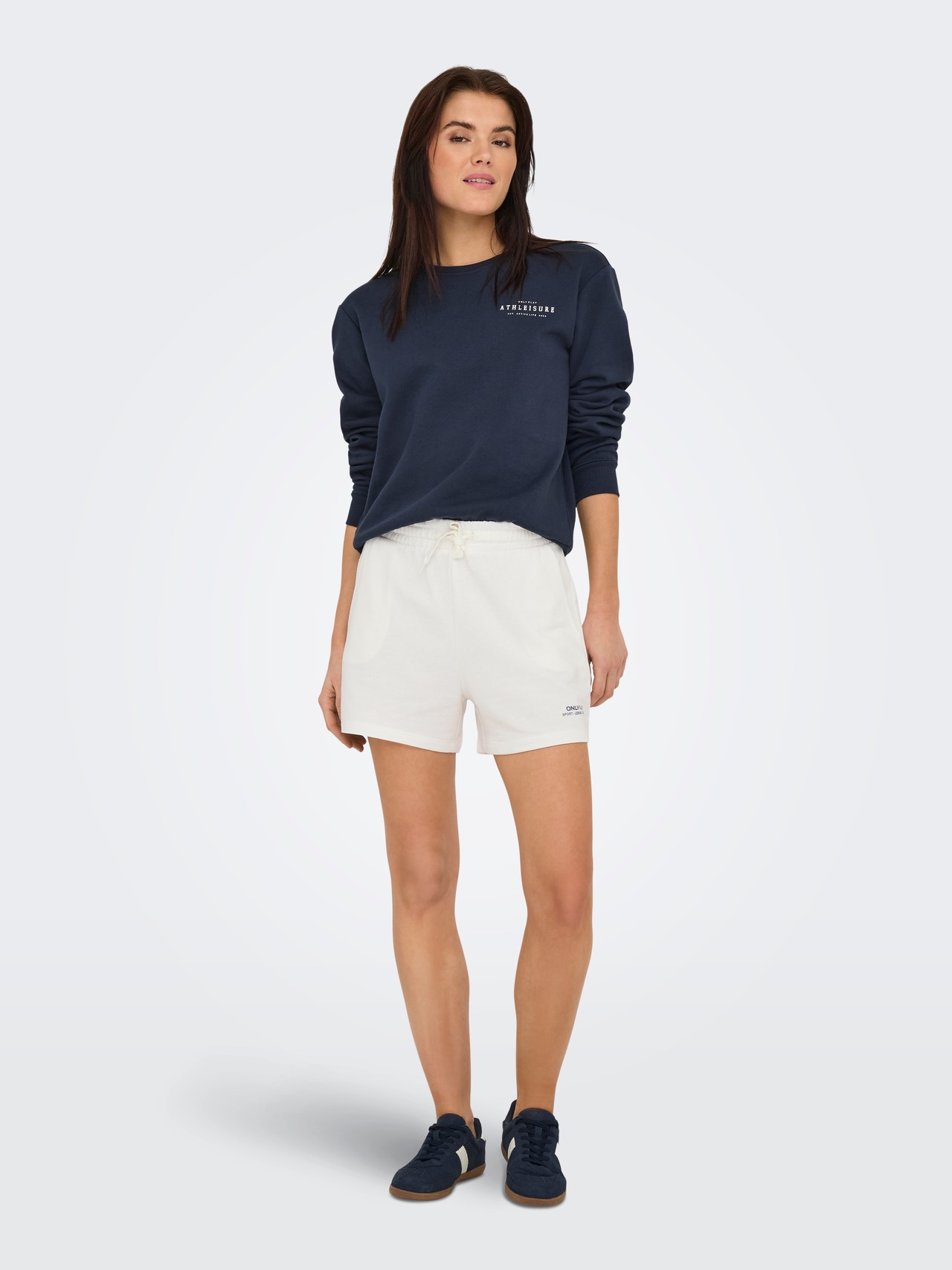 ONLY Ruumikas lõige Kõrge vöökoht Lühikesed püksid -Cloud Dancer - 15287741