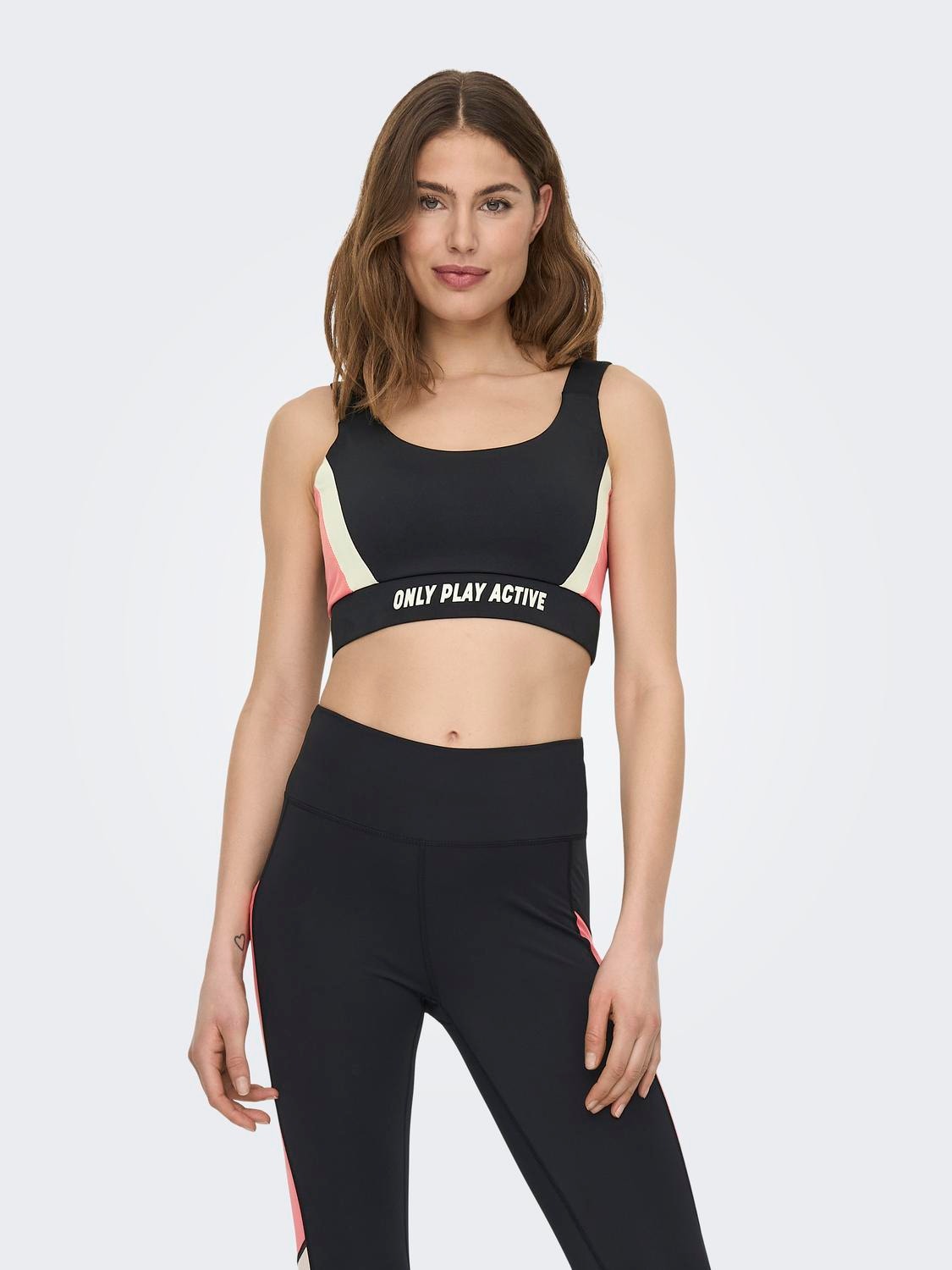 ONLY Sports Bra With Medium Support -Black - 15287813