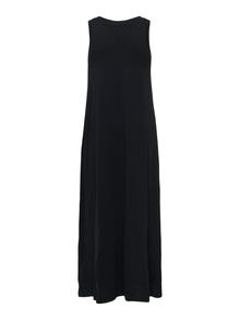 ONLY Midi o-hals kjole  -Black - 15287819