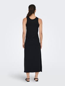 ONLY Regular Fit O-hals Lang kjole -Black - 15287819
