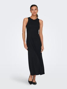 ONLY Regular Fit Round Neck Long dress -Black - 15287819