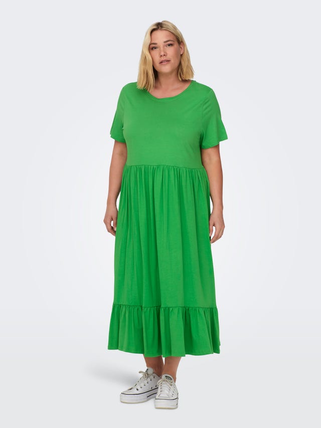 ONLY Curvy bomulds maxi kjole - 15287888