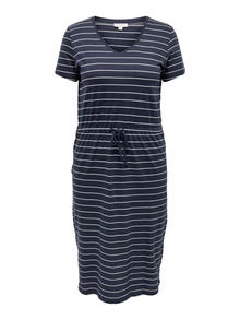 ONLY Tavapärane lõige V-kaelus Vormikas Lühike kleit -Night Sky - 15287890