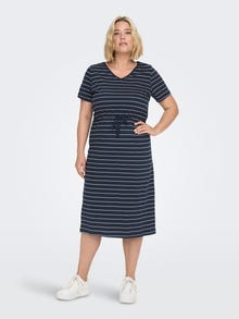 ONLY Tavapärane lõige V-kaelus Vormikas Lühike kleit -Night Sky - 15287890