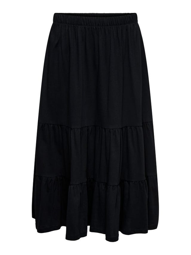ONLY Curvy maxi skirt with frills - 15287893