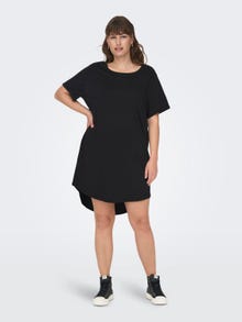 ONLY Regular fit O-hals Curve Korte jurk -Black - 15287901