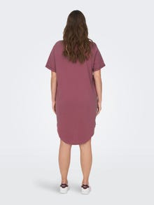 ONLY Regular fit O-hals Curve Korte jurk -Renaissance Rose - 15287901
