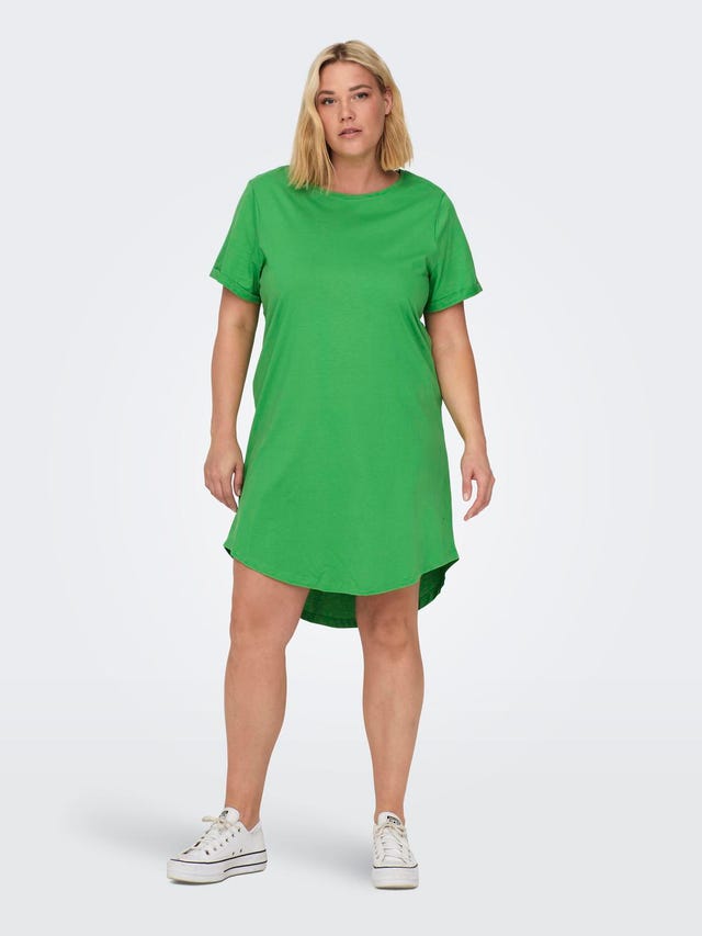 ONLY mini Curvy cotton tee dress - 15287901