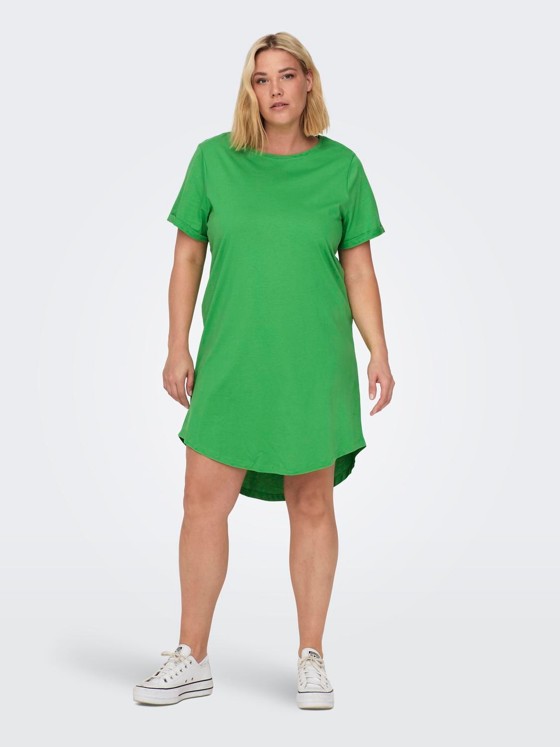 ONLY Normal passform O-ringning Curve Kort klänning -Kelly Green - 15287901