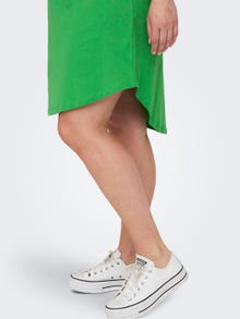 ONLY Regular fit O-hals Curve Korte jurk -Kelly Green - 15287901