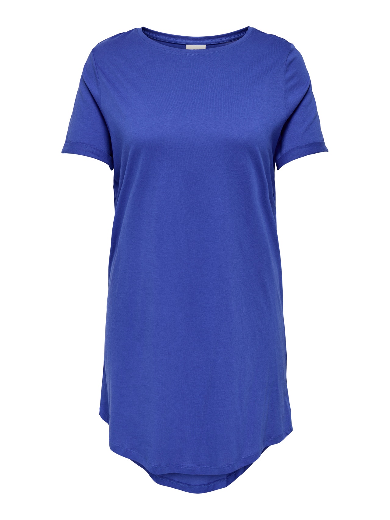 ONLY mini Curvy cotton tee dress -Dazzling Blue - 15287901