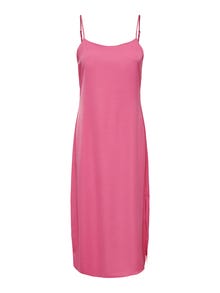ONLY Regular Fit O-Neck Long dress -Pink Power - 15287925