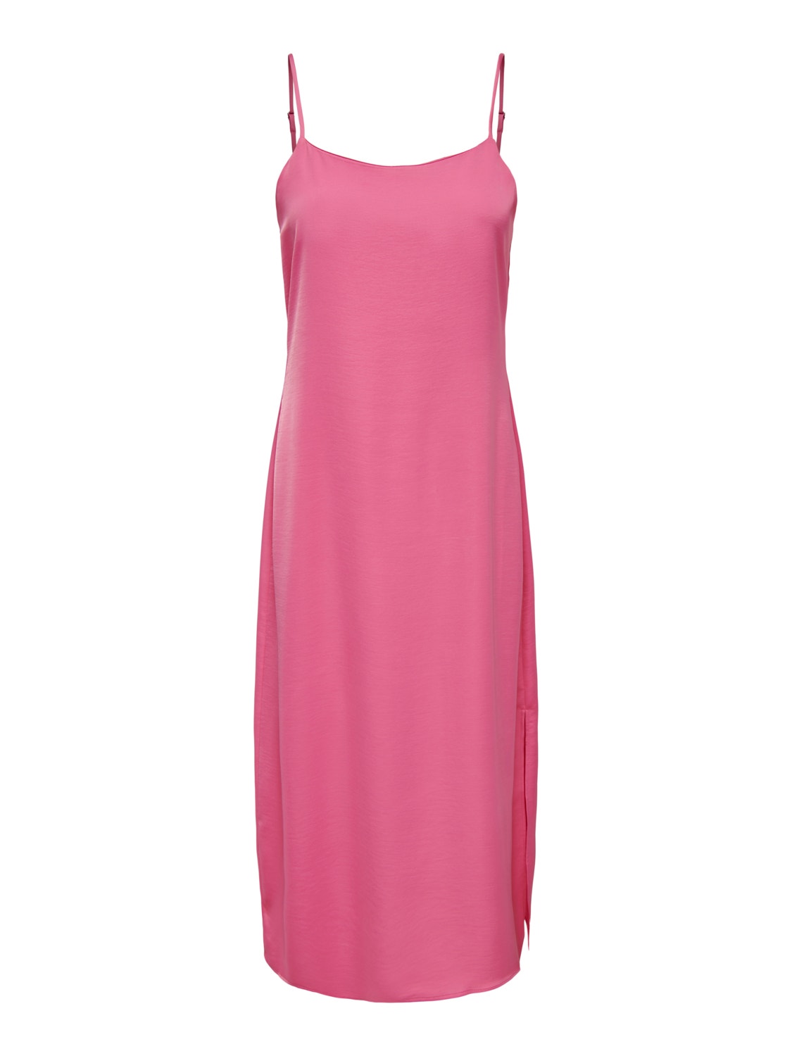 ONLY Vestido largo Corte regular Cuello redondo -Pink Power - 15287925