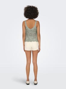 ONLY Detailed Knit Top -Seagrass - 15287943